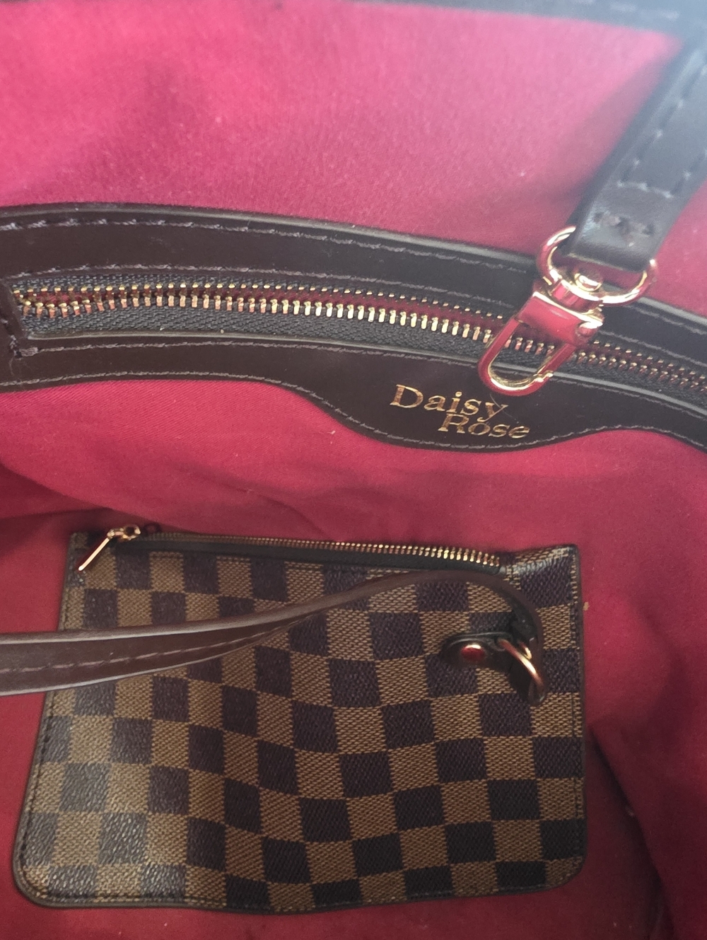 Daisy Rose Large Tote Purse (Louis Vuitton Look Alike) - Picture 4 of 4